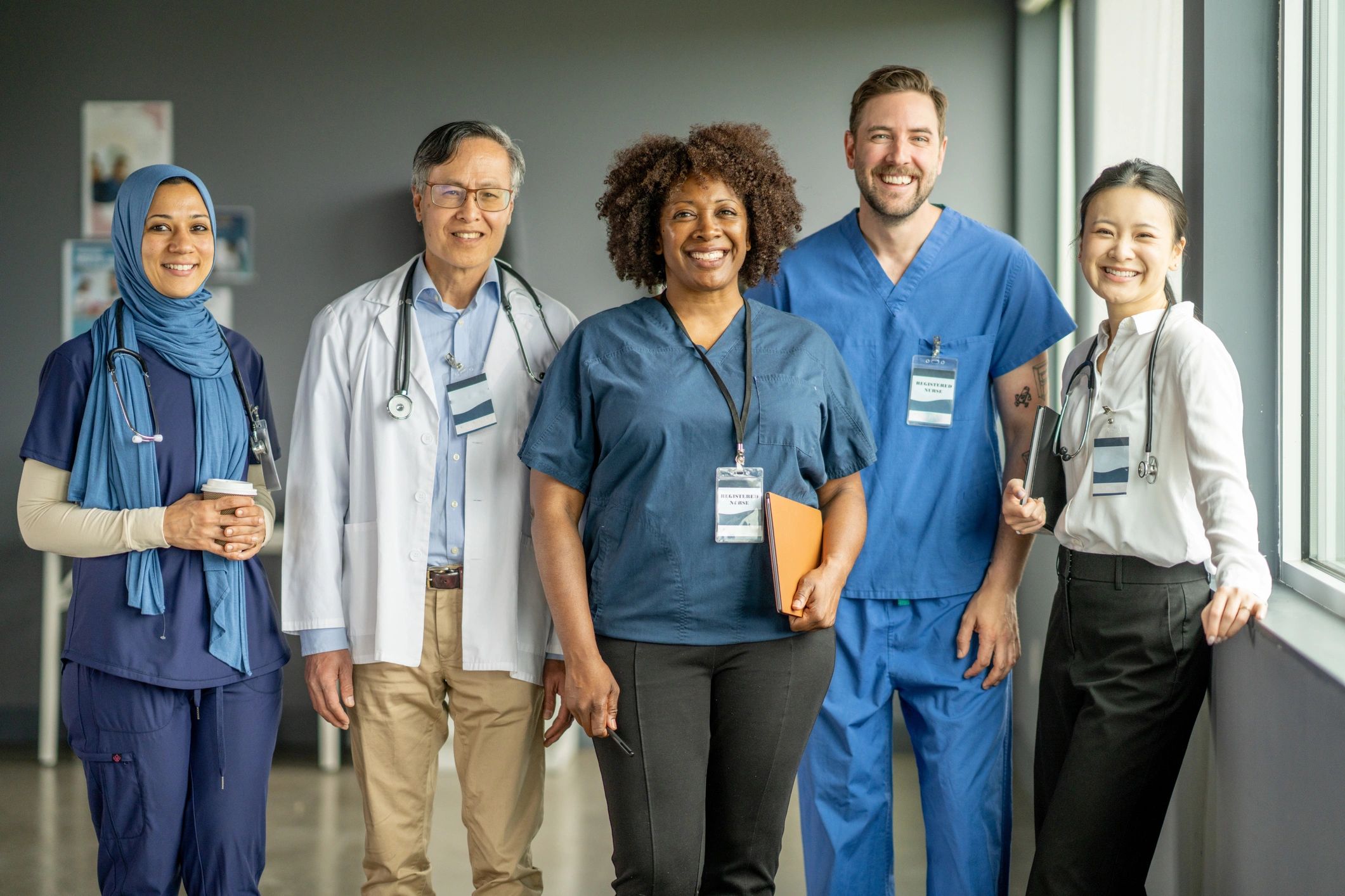 friendly healthcare team